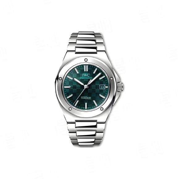 IWC International Engineers Series Automatic Mechanical Movement 100m waterproof men's watch Swiss watch 40mm green dial fine steel case fine steel strap