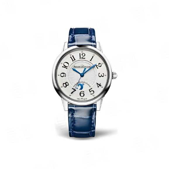 Jaeger-lecoultre dating RENDEZ-VOUS series automatic mechanical movement 30m waterproof female watch Swiss watch 34mm silver dial fine steel case alligator strap